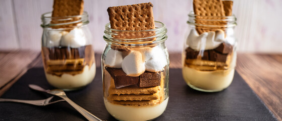 Handmade wooden shoes with wooden handle placed on a white surface with glass jar, oil bottle, and herbs for a natural and healthy kitchen setup