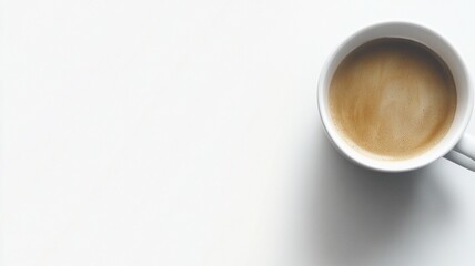 A warm cup of coffee setting the tone for a relaxing and cozy atmosphere