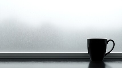 A cup of hot coffee, exuding warmth and comfort, perfect for a relaxing moment