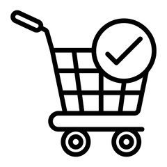 Order Placed Vector Line Icon Design