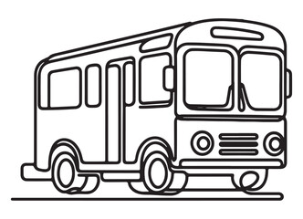 School Bus Vector Illustration Transportation and Educational Design Elements