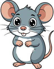 Fototapeta premium Cute cartoon a illustrator vector Mouse