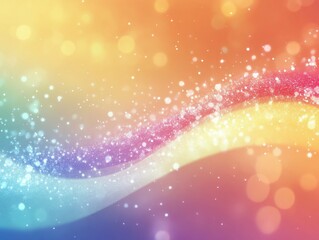 Obraz premium Shimmer trail twists gently on a chromatic hazy background