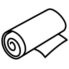 vector illustration of a white paper