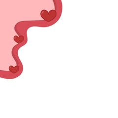 Fototapeta premium Valentine Love Corner