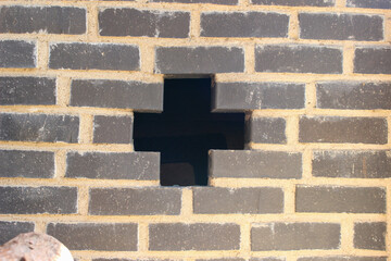 한옥 십자 구멍