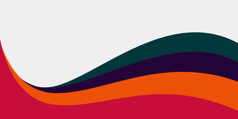 Abstract White and Green wave wide background banner. eps2