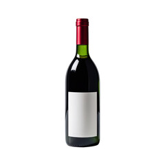 Isolated Wine Bottle On Transparent Background, Generative AI