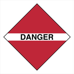 Obraz premium Hazardous Material HAZMAT Dia...