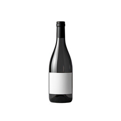 Isolated Wine Bottle On Transparent Background, Generative AI