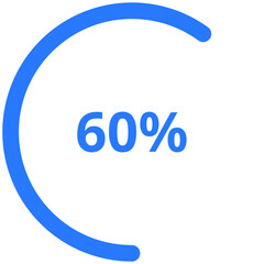 60% Circular Progress Bar
