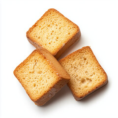 Fototapeta premium Golden Brown Toast Squares