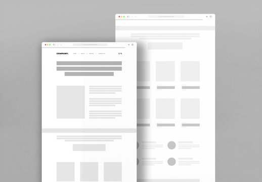Clean and Minimal Wireframe Landing Page Template