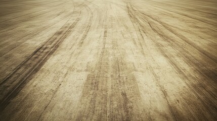 Tire Tracks on a Dusty Field: A Perspective of Lines and Textures