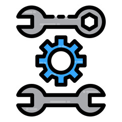 Obraz premium Wrench Tools Filled