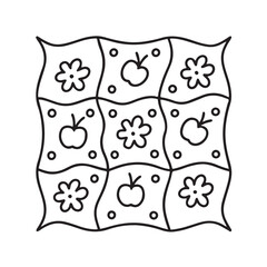 Comfy Patterns Coloring Pages for Adults and Kids, Bold and Easy Coloring Page, Simple and Big Designs, Line Art Victor Illustration, Black and White