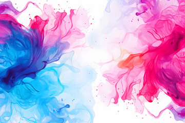 A vibrant watercolor abstract background featuring warm orange and cool blue tones, ideal for creative projects, branding, and artistic designs, Abstract colorful watercolor splatter, vibrant splash 
