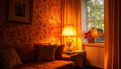 Cozy Room, Warm Lighting