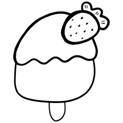 Strawberry ice cream