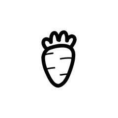 carrot doodle icon
