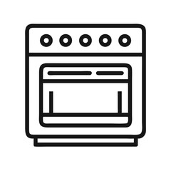 Obraz premium Baking Oven Icon Representing Cooking Appliance for Food Preparation and Baking