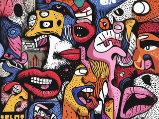 Obraz premium A vibrant digital artwork. Generative AI