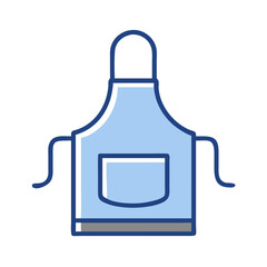 Obraz premium Kitchen Apron Icon Representing Chef Wear and Cooking Protection