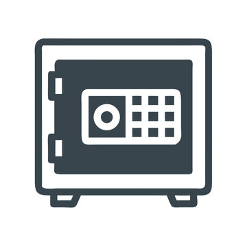 Safe Vault Icon Representing Money Security and Financial Protection