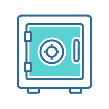 Safe Vault Icon Representing Money Security and Financial Protection