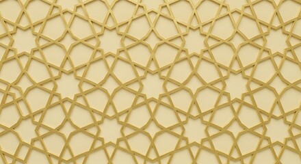 Naklejka premium Geometric Pattern Art with Beige Tone for Background Design