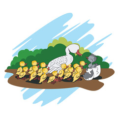 ugly duck fable story for children