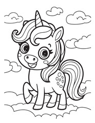 Cute Animal Coloring Pages, Coloring book, Animals, victor, animals line art, illustration, black & white Designs