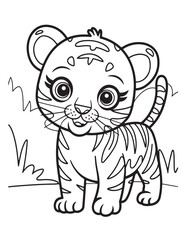 Cute Animal Coloring Pages, Coloring book, Animals, victor, animals line art, illustration, black & white Designs