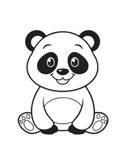 Cute Animal Coloring Pages, Coloring book, Animals, victor, animals line art, illustration, black & white Designs