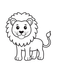 Cute Animal Coloring Pages, Coloring book, Animals, victor, animals line art, illustration, black & white Designs