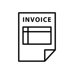 Invoice  icon vector design templates simple and modern