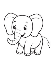 Cute Animal Coloring Pages, Coloring book, Animals, victor, animals line art, illustration, black & white Designs