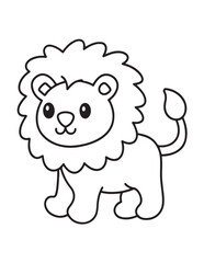 Cute Animal Coloring Pages, Coloring book, Animals, victor, animals line art, illustration, black & white Designs