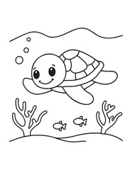Cute Animal Coloring Pages, Coloring book, Animals, victor, animals line art, illustration, black & white Designs