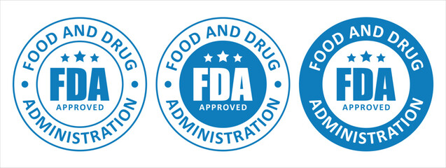 Obraz premium FDA Approved Logo Template Illustration Official Vector Design