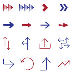 arrow icons for graphic designers. vector illustration
