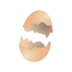 broken egg shell