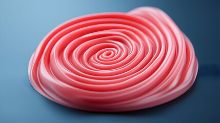 Abstract Pink Spiral Design on Dark Blue Background