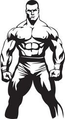 cartoon illustration of a wrestling athlete