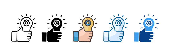 Fototapeta premium It Innovation Icon Set Multiple Style Collection