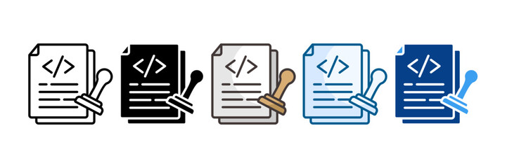 It Procurement Icon Set Multiple Style Collection