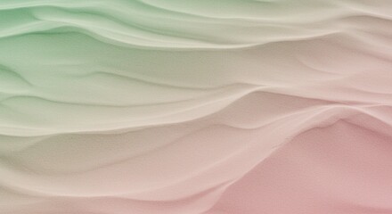 Fototapeta premium Abstract Pastel Sand Dune Texture Soft Green to Pink Gradient Background