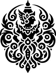 sketch vector illustration silhouette design icon logo symbol mascot detail creature mythology classic vintage knight wayang ethnic traditional vintage  