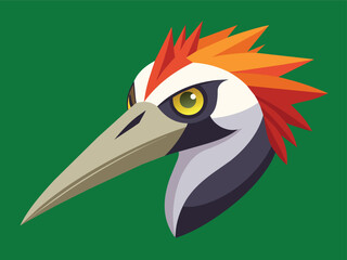 A vibrant toucan bird, a wild animal with a distinctive yellow and black beak, perches on a branch in tropical nature, its blue feathers a striking illustration of wildlife