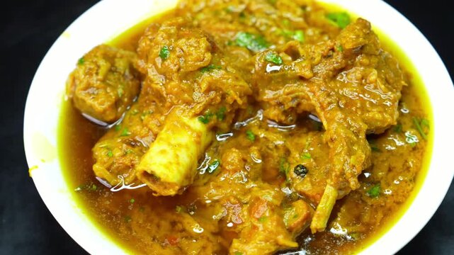 Mutton Curry &ndash; A spicy, slow-cooked Indian dish with tender mutton in a rich, aromatic gravy. A popular non-veg delicacy enjoyed in restaurants, street food stalls, and home-cooked meals worldwide.